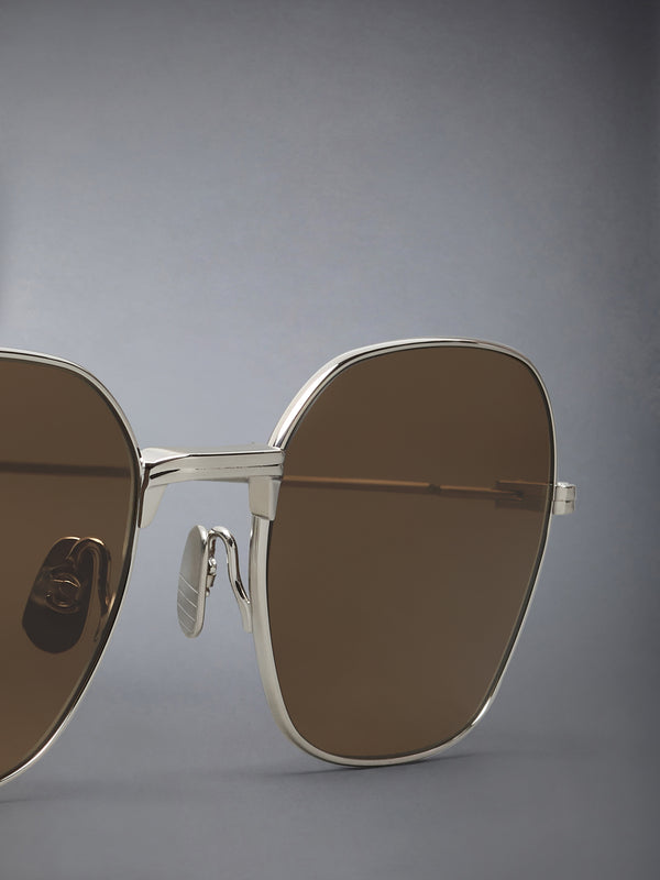 TITANIUM RECTANGULAR SUNGLASSES - image 3