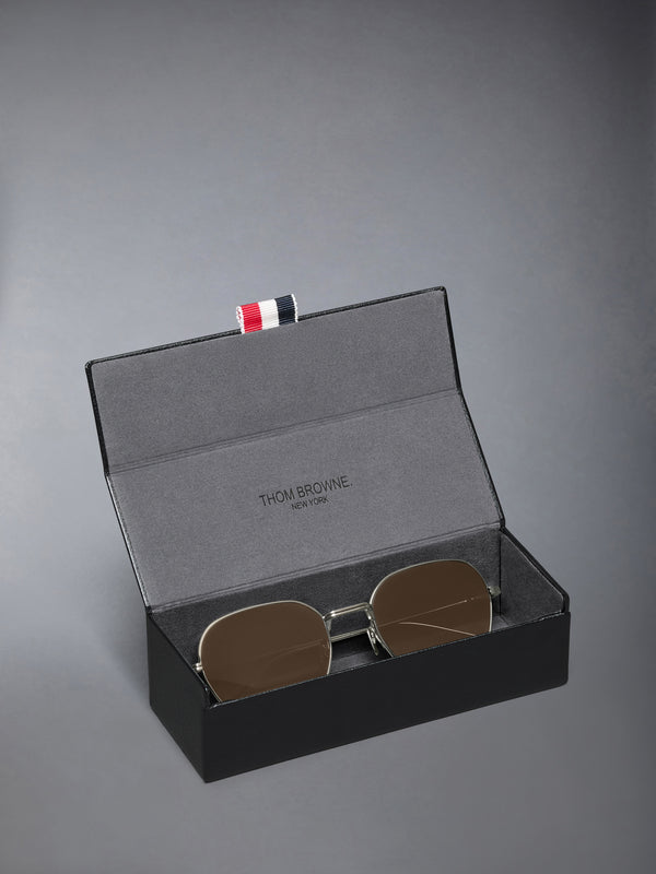 TITANIUM RECTANGULAR SUNGLASSES - image 4