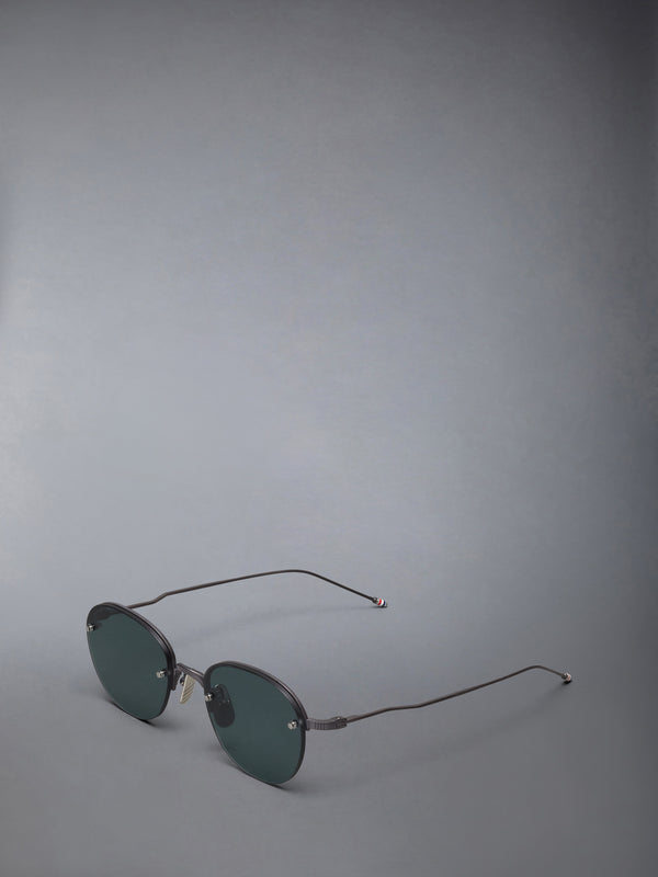 TITANIUM SEMI RIMLESS PILOT SUNGLASSES - image 2