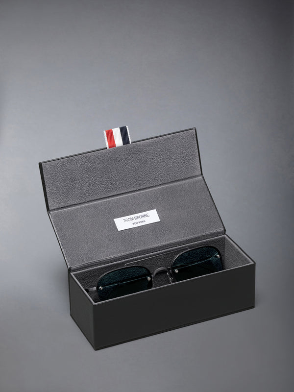 TITANIUM SEMI RIMLESS PILOT SUNGLASSES - image 4