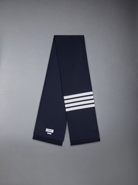 LOOPBACK JERSEY 4-BAR SCARF NAVY