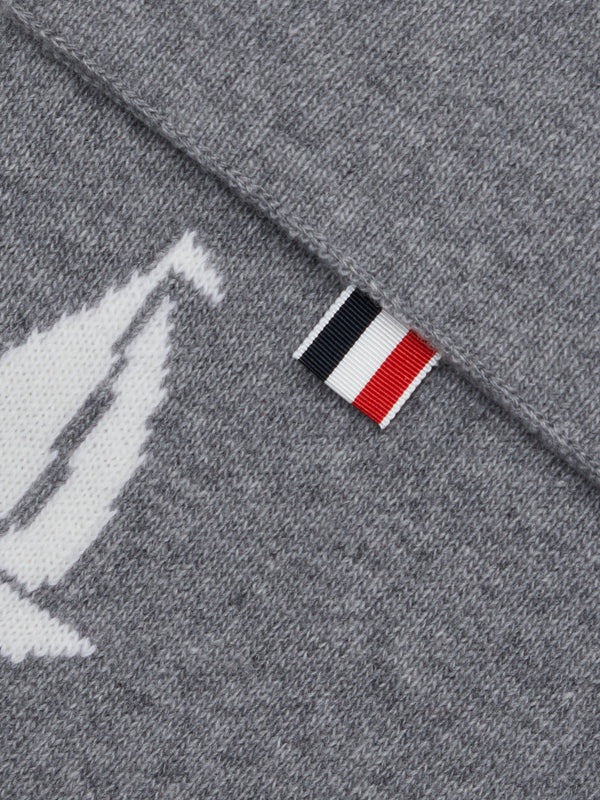 Fine Merino Sailboat 4-bar Scarf - image 3