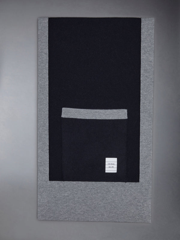 Merino Wool Jersey Framing Paper Label Pocket Scarf - featured image
