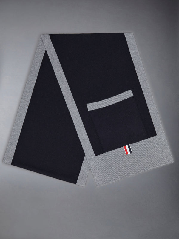 Merino Wool Jersey Framing Paper Label Pocket Scarf - image 2