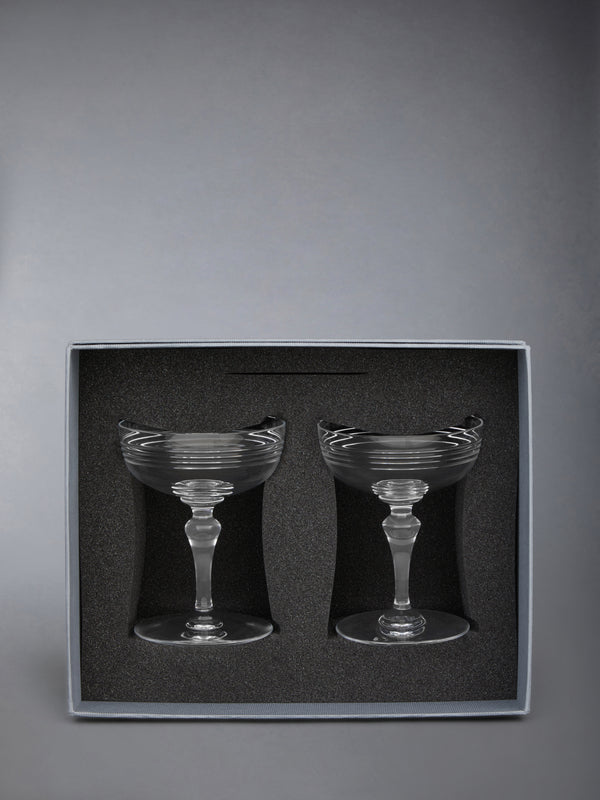 CRYSTAL 4-BAR BACCARAT CHAMPAGNE COUPES - image 5