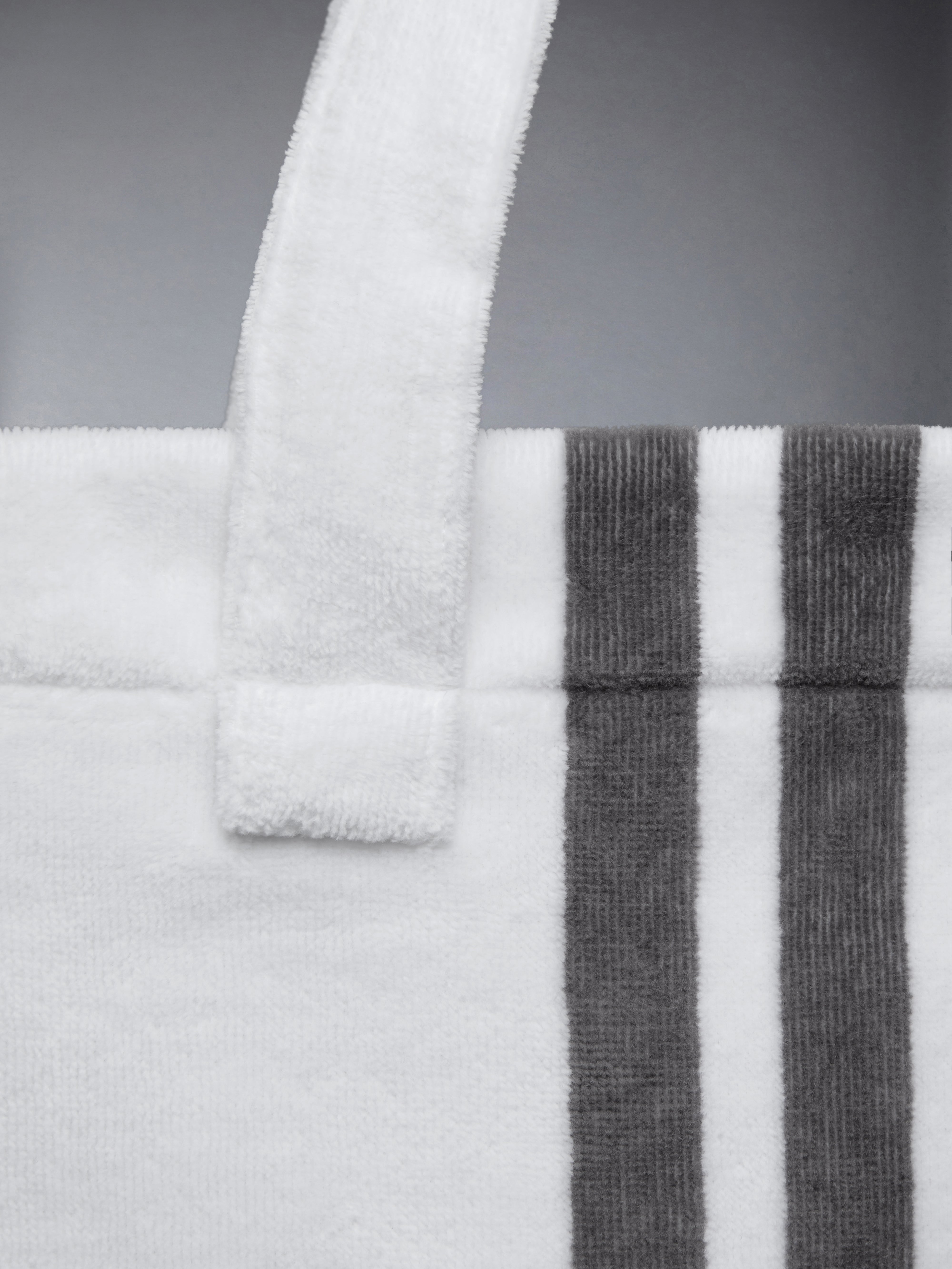Velour 4-Bar Beach Bag | Thom Browne
