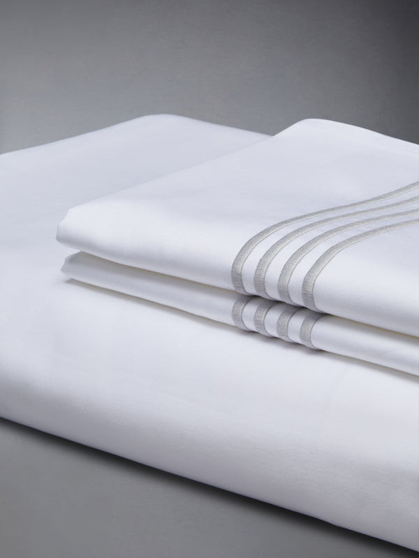 COTTON SATEEN 4-BAR FRETTE DUVET SET (QUEEN-US/CAD) - image 2