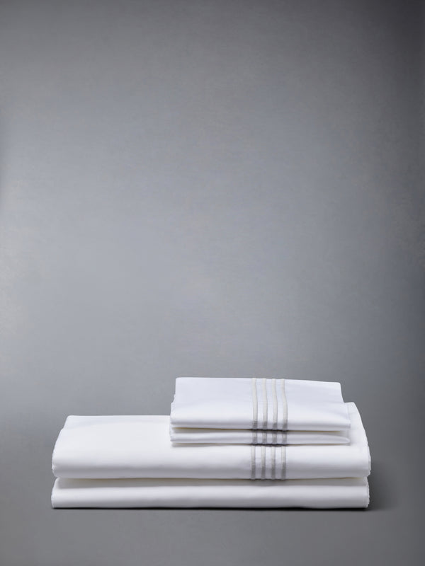 COTTON SATEEN 4-BAR FRETTE SHEET SET (KING-EU/ASIA) - featured image