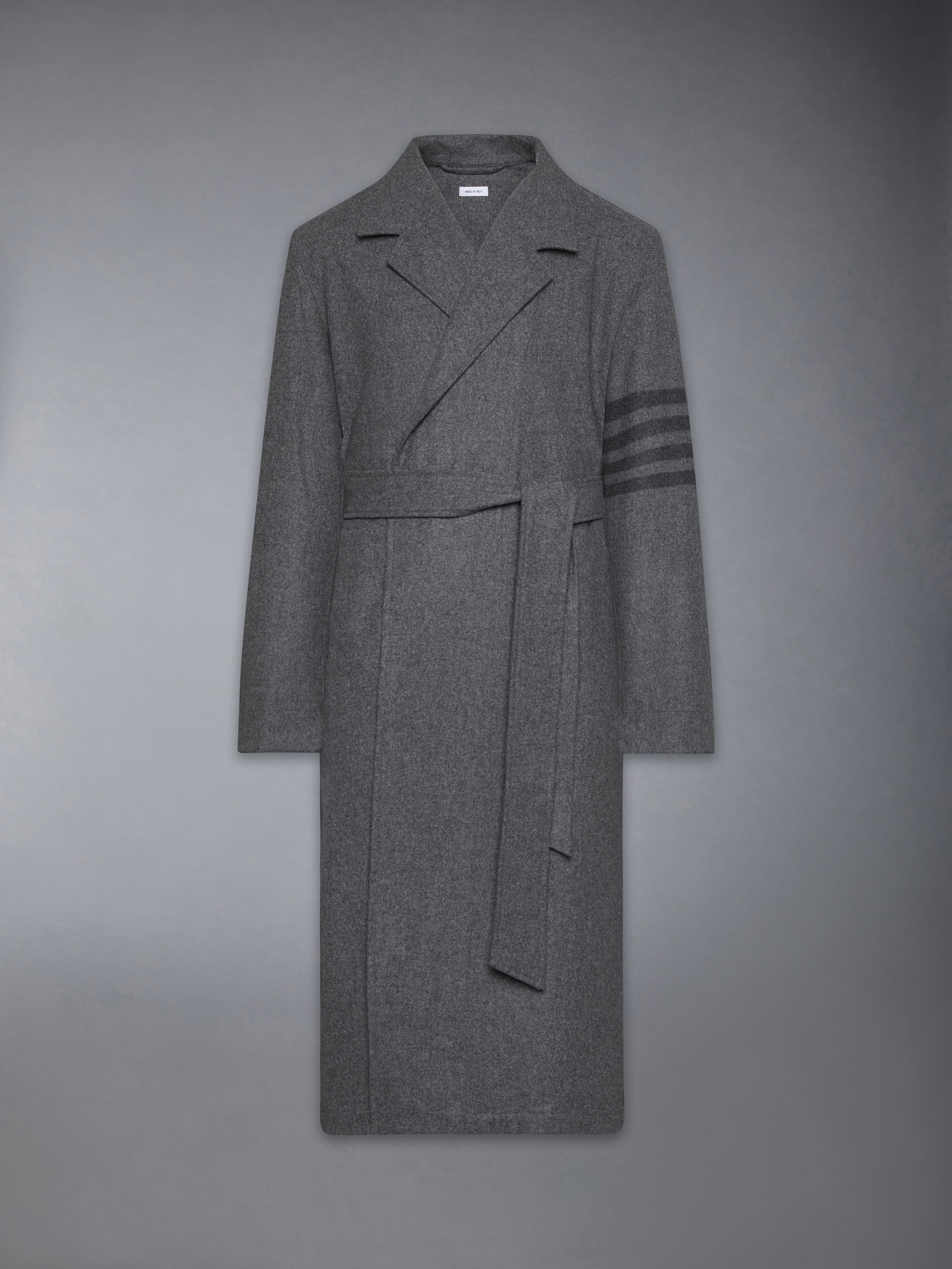 Cashmere Wool 4-Bar Dressing Gown & Thom Browne