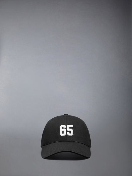 COTTON TWILL BROWNE 65 BASEBALL CAP BLACK