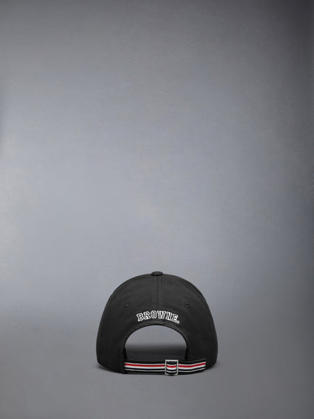 COTTON TWILL BROWNE 65 BASEBALL CAP BLACK