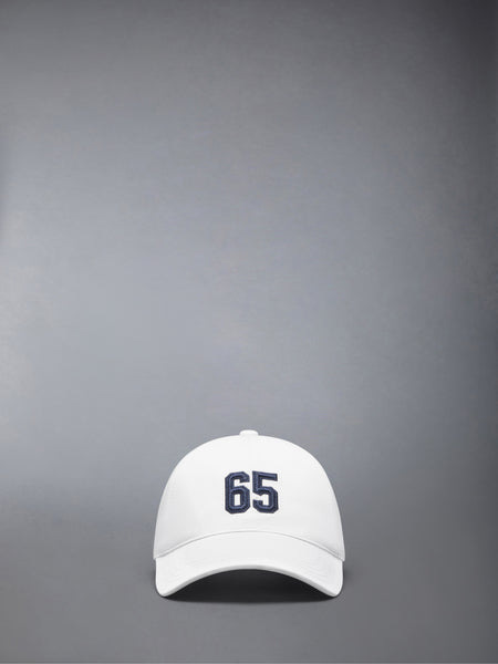 COTTON TWILL BROWNE 65 BASEBALL CAP WHITE