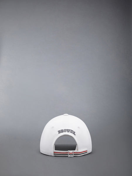 COTTON TWILL BROWNE 65 BASEBALL CAP WHITE